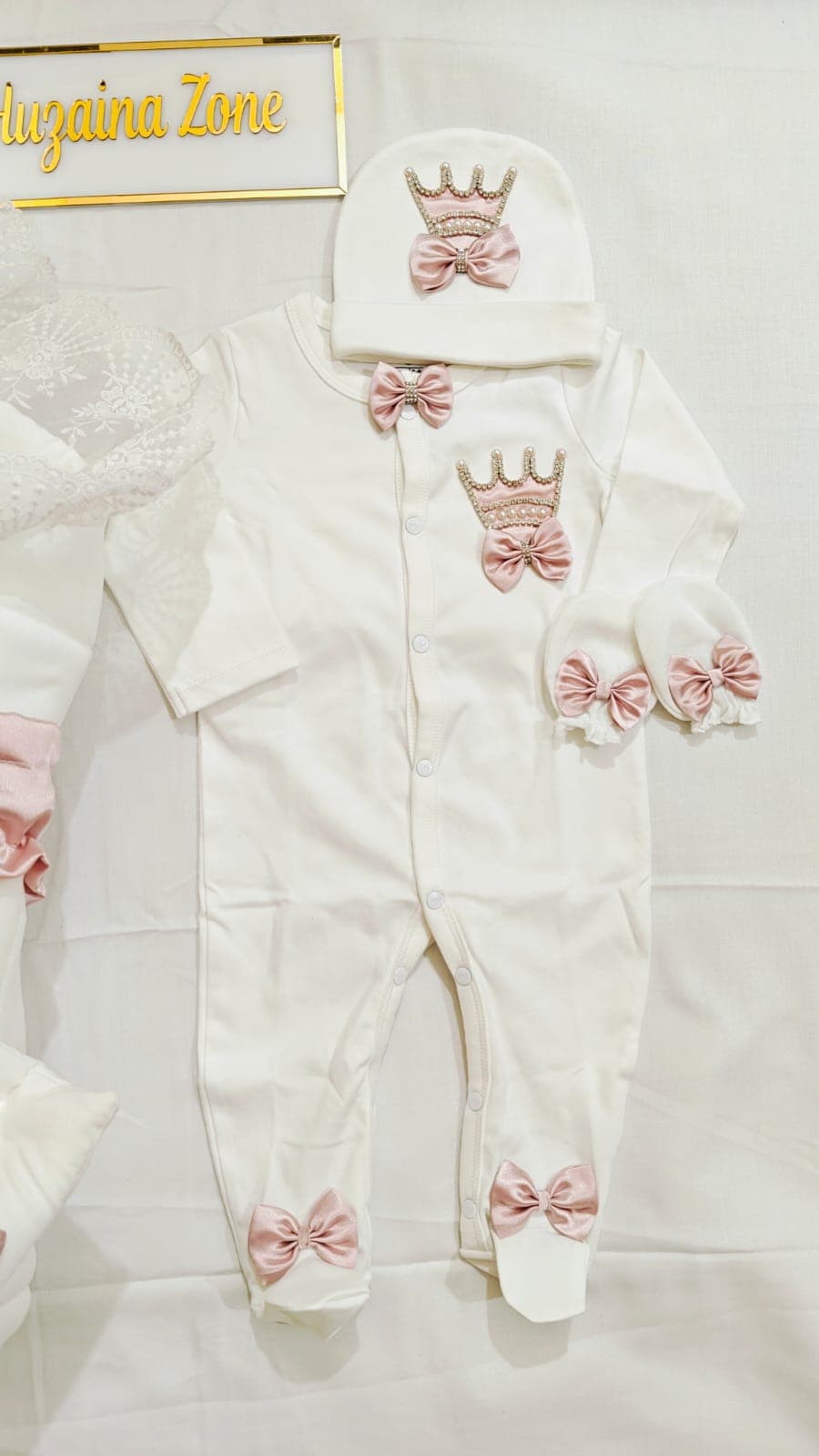 Ribbed Cotton Beanie Set