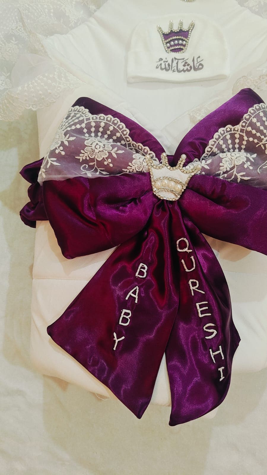 Silk Trim Receiving Blanket