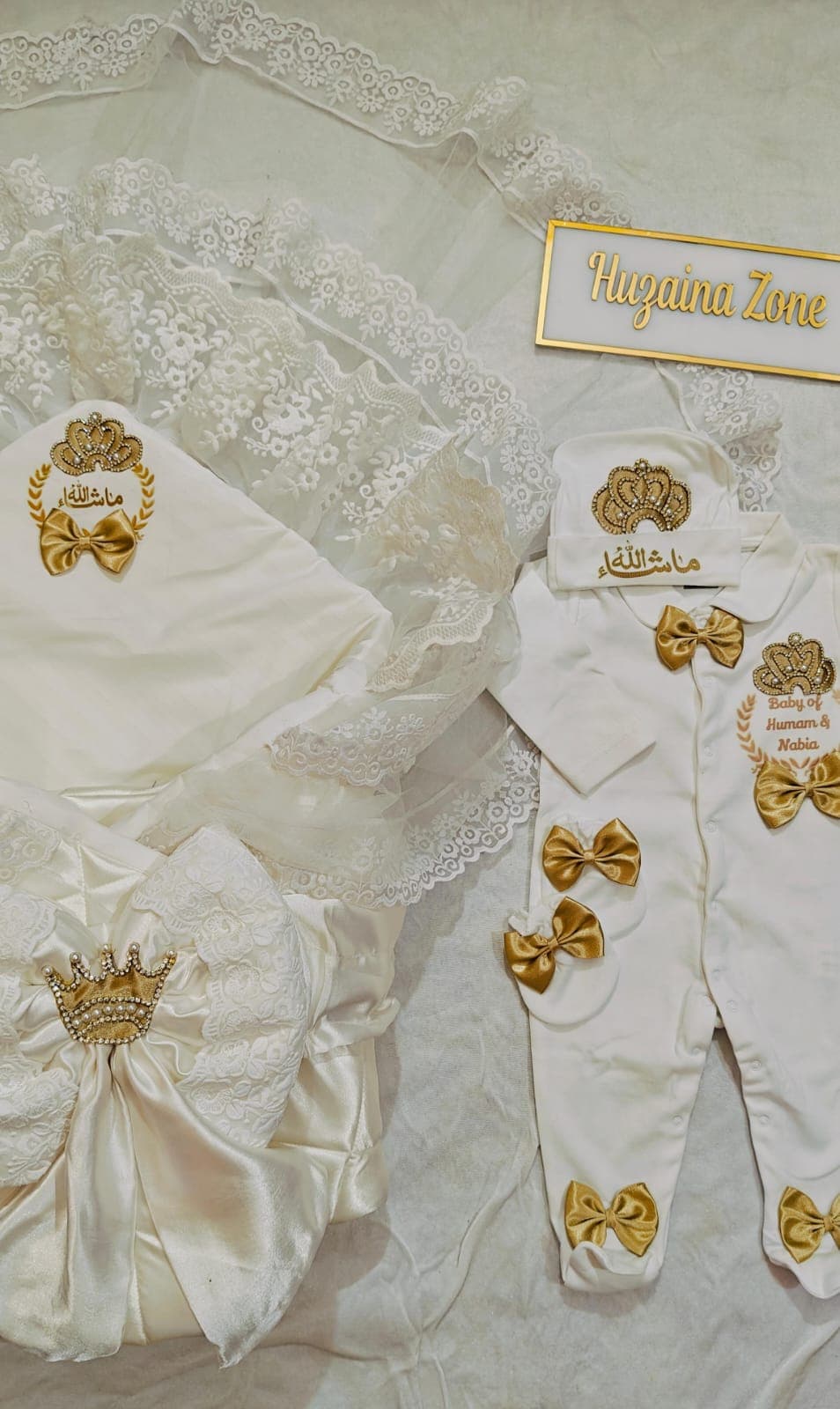 Ribbed Cotton Beanie Set